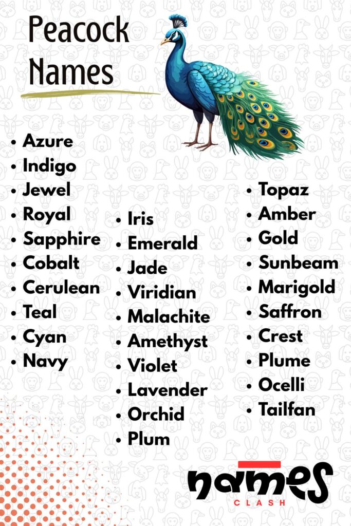 Best Peacock Names