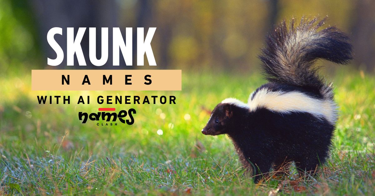Find Most Unique 580 Skunk Names With AI Generator