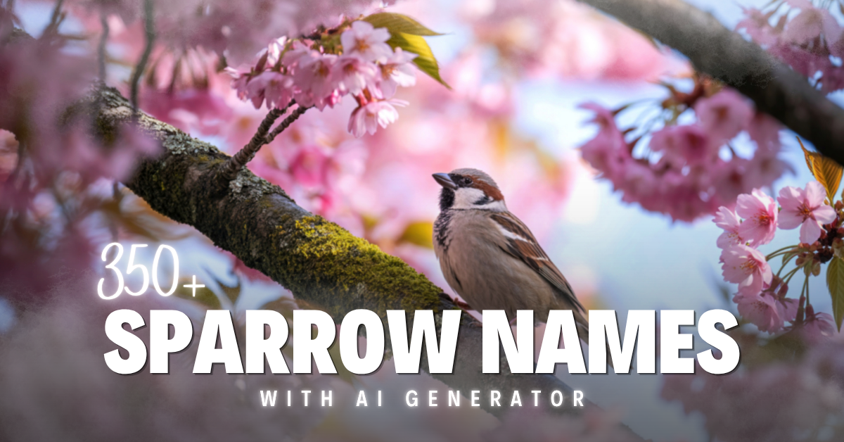 Best 350+ Sparrow Names with AI generator